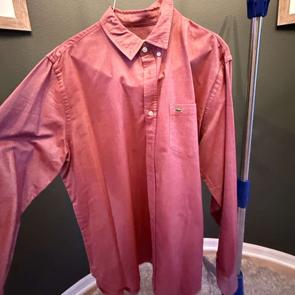 Men’s Lacoste size large button down